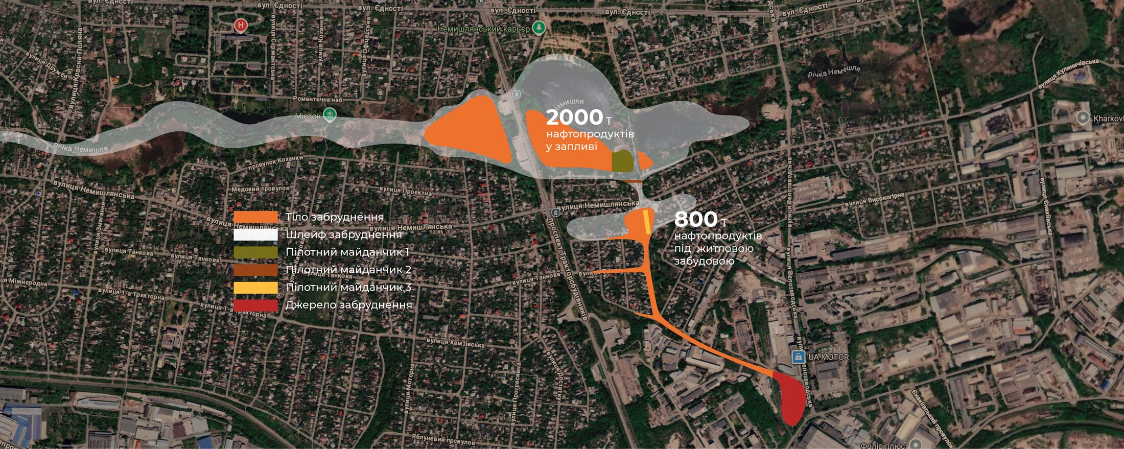 Contamination map